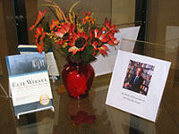 Elie Wiesel's Display in the Library