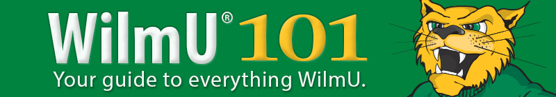 WilmU 101 Banner Graphic with Wiley