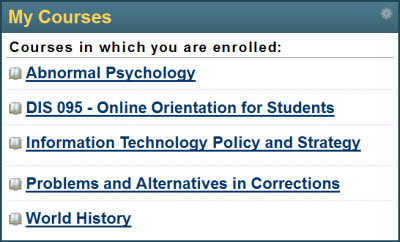 My Courses Bb Box