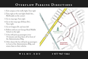 Overflow Parking Map to George Read Elementary