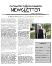 Behavioral Science Division Newsletter