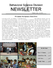 Behavioral Science Division Newsletter