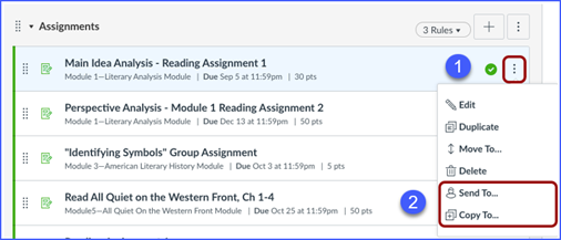 Copy process loading messages