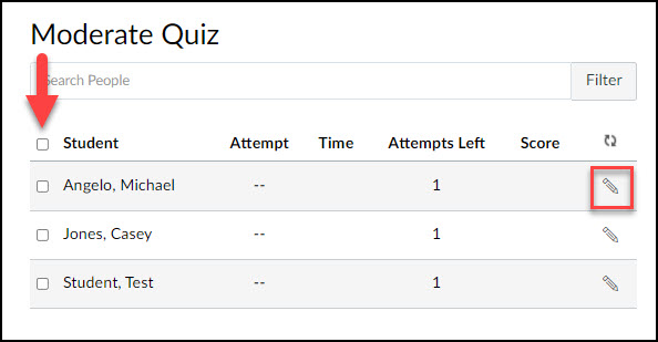 Screen image of moderate quiz screen