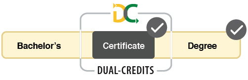 Bachelor's Degree and Master's Degree bars are equal length