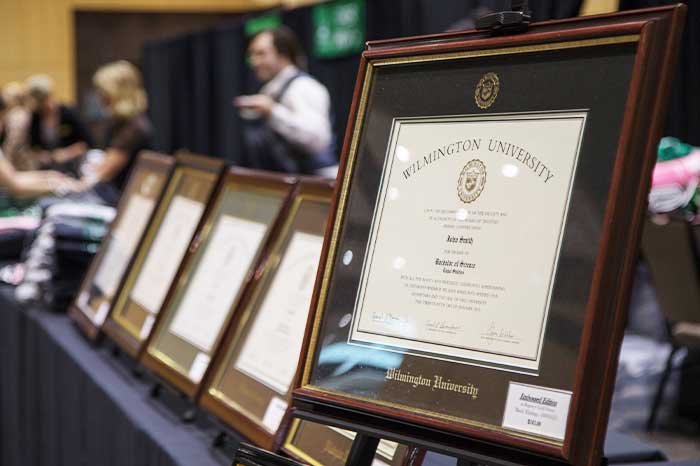 A diploma frame from the campus store