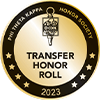 WilmU is recognized for transfer student service by ptk