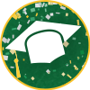 graduation cap icon.