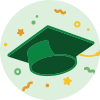 graduation cap.
