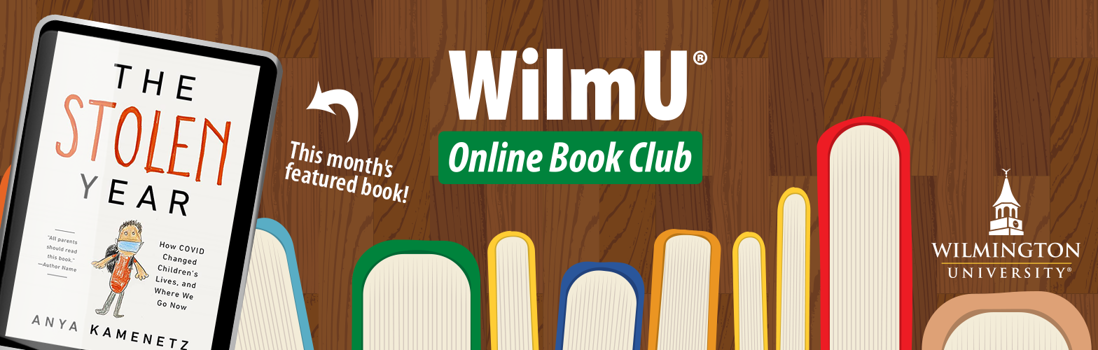 September Book Club logo image with book cover (