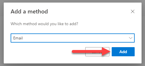 add a method - click add