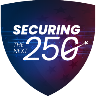 Shield with the phrase Securing the Next 250